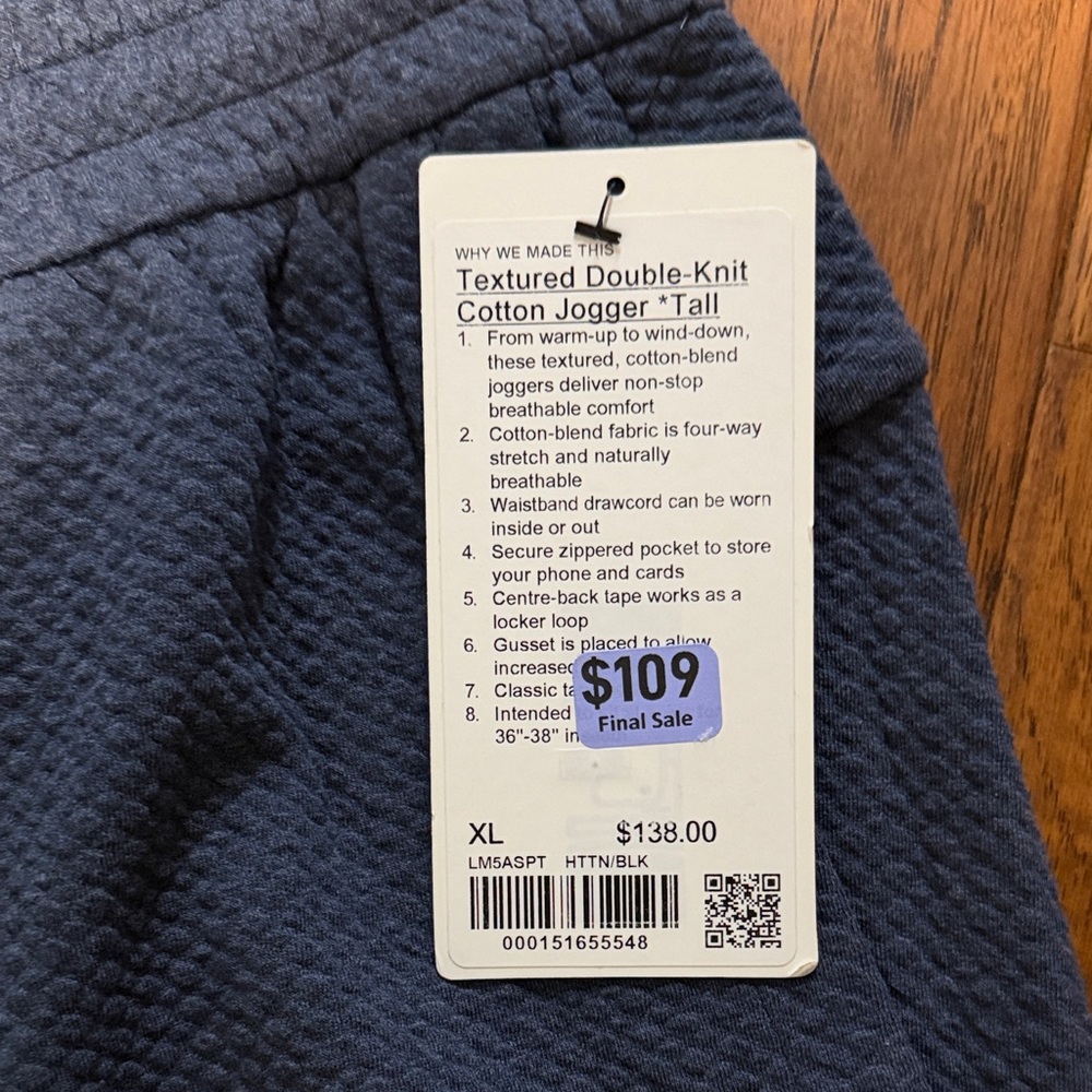 Lululemon Athletica Men’s Textured Joggers - Navy